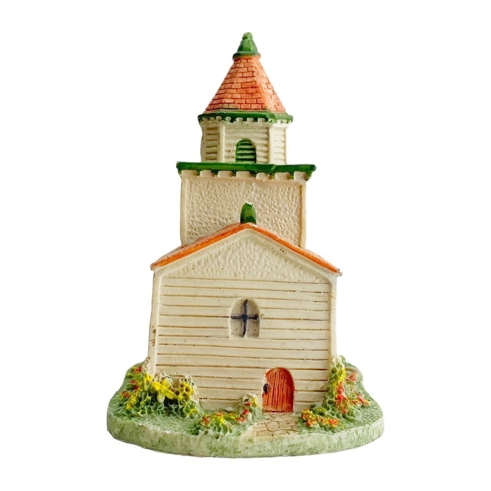 Vtg NIKKO Church Steeple Chapel Collectible Mini Miniature Quartz Desk Clock​ - Picture 3 of 6